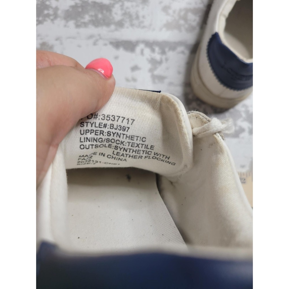 J Crew Women's The Road‎ Trip White with Purple Stripe Sneakers Size 7 - Picture 7 of 8